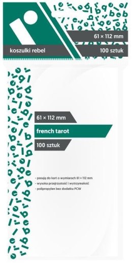 Koszulki na karty 61x112mm French Tarot 100 sztuk