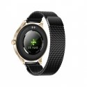 Smartwatch Classy złoto-czarny stalowy