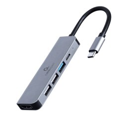 Adapter wieloportowy USB-C 5w1, PD, HDMI, USB 3.1, USB 2.0x2