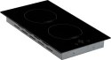 Simfer Hob H3.020.DEISP Induction, Number of burners/cooking zones 2, Touch control, Timer, Black