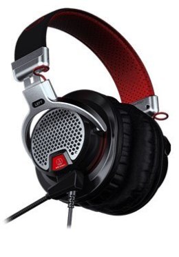 Słuchawki Audio-Technica ATH-PDG1a, Czarno-Czerwone