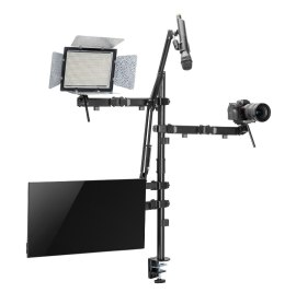 Uchwyt na monitor mikrofon kamerę i naświetlacz All-In-One Studio NanoRS, YouTube, 17